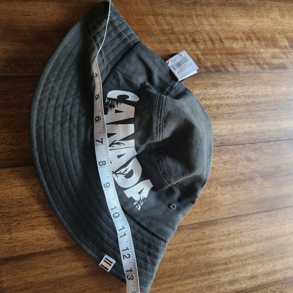 Hudson Bay Canada Bucket Hat Grey Cotton Unisex‎ Adults - Picture 3 of 5